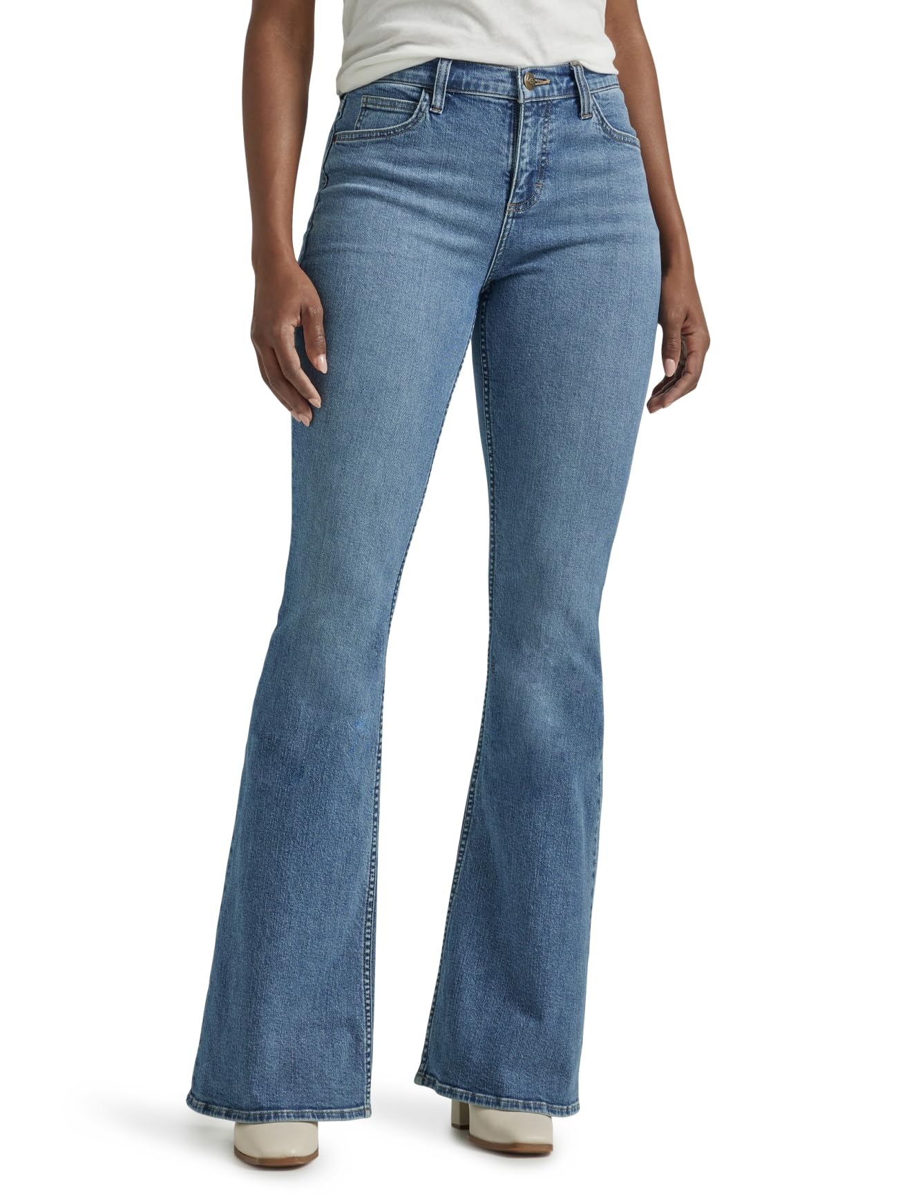 Amazon.com: Lee Women's Legendary Mid Rise Flare Jean